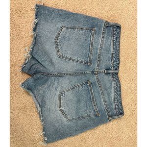 High waisted jean shorts